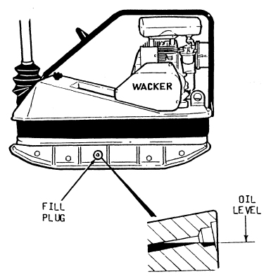 Wacker BPU3545 Exciter Oil Diagram